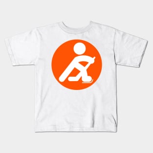 HOCKEY PLAYER SILHOUETTE Kids T-Shirt